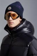 Moncler - Damavand Hooded Down Coat - Mens - Dark Blue