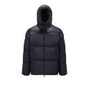 Moncler - Damavand Hooded Down Coat - Mens - Dark Blue