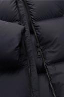 Moncler - Damavand Hooded Down Coat - Mens - Dark Blue