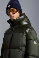 Moncler - Damavand Hooded Down Coat - Mens - Dark Green
