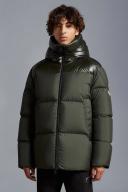 Moncler - Damavand Hooded Down Coat - Mens - Dark Green