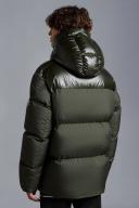 Moncler - Damavand Hooded Down Coat - Mens - Dark Green