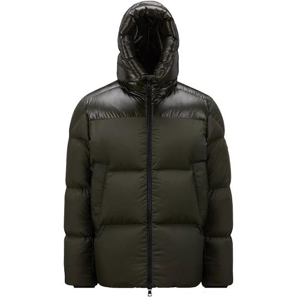 Moncler - Damavand Hooded Down Coat - Mens - Dark Green