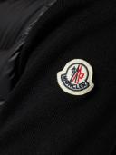Moncler - Knitted-sleeve Quilted Down Jacket - Womens - Black