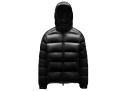 Moncler Maya High-Shine Padded Jacket Black