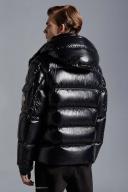 Moncler Maya High-Shine Padded Jacket Black