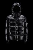 Moncler Maya High-Shine Padded Jacket Black