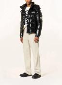 Moncler Maya High-Shine Padded Jacket Black