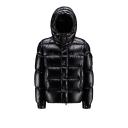 Moncler Maya High-Shine Padded Jacket Black