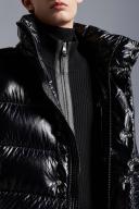 Moncler Maya High-Shine Padded Jacket Black