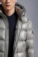 Moncler Maya Short Down Jacket, Grey, 2