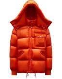 Moncler Maya Zip-Up Padded Jacket - Orange