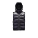 Moncler Men, Bormes down vest, Black, L, Jackets, Materialmix