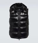 Moncler Men, Bormes down vest, Black, L, Jackets, Materialmix