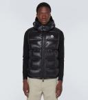 Moncler Men, Bormes down vest, Black, L, Jackets, Materialmix