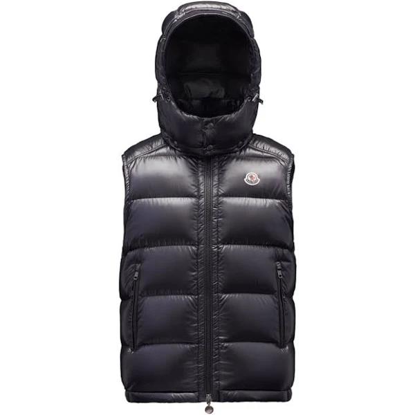 Moncler Men, Bormes down vest, Black, L, Jackets, Materialmix