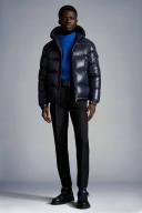 Moncler Men, Ecrins down-filled jacket, Blue, L, Jackets, Materialmix
