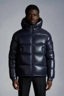 Moncler Men, Ecrins down-filled jacket, Blue, L, Jackets, Materialmix