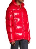 Moncler Men, Ecrins down-filled jacket, Blue, L, Jackets, Materialmix