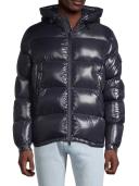 Moncler Men, Ecrins down-filled jacket, Blue, L, Jackets, Materialmix