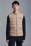 Moncler Men, Gallienne cashmere-blend down vest, Beige, 3XL, Jackets