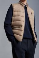 Moncler Men, Gallienne cashmere-blend down vest, Beige, M, Jackets