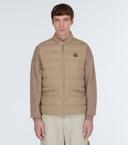 Moncler Men, Gallienne cashmere-blend down vest, Beige, M, Jackets
