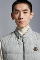Moncler Men, Gallienne down vest, Grey, L, Jackets, Cashmere