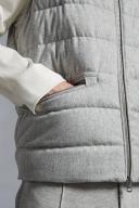 Moncler Men, Gallienne down vest, Grey, L, Jackets, Cashmere