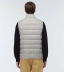 Moncler Men, Gallienne down vest, Grey, L, Jackets, Cashmere