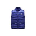 Moncler Men, Gui down vest, Blue, 1, Jackets, Materialmix