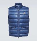 Moncler Men, Gui down vest, Blue, 1, Jackets, Materialmix