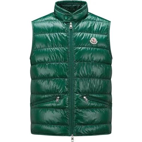 Moncler Men, Gui down vest, Green, 2, Jackets, Materialmix