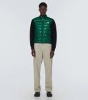Moncler Men, Gui down vest, Green, 4XL, Jackets, Materialmix