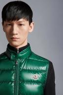 Moncler Men, Gui down vest, Green, 4XL, Jackets, Materialmix