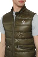 Moncler Men, Gui quilted down vest, Green, 1, Jackets, Materialmix
