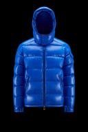 Moncler | Men Maya Nylon Laqué Down Jacket Blue 1