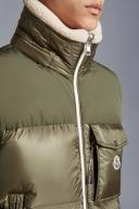 Moncler Men, Oust down vest, Green, M, Jackets, Materialmix