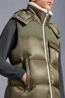 Moncler Men, Oust down vest, Green, M, Jackets, Materialmix