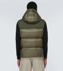 Moncler Men, Oust down vest, Green, M, Jackets, Materialmix