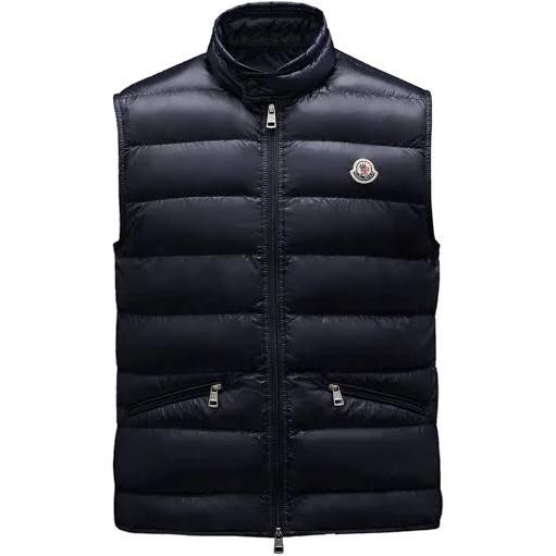 Moncler Men's Gui Down Gilet - Blue - Waistcoats