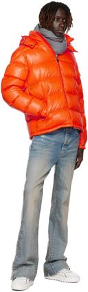 Moncler Men's Maya Down Jacket in Orange, Size Small | END. Clothing