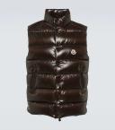 Moncler Men, Tibb down vest, Brown, 3XL, Jackets, Materialmix