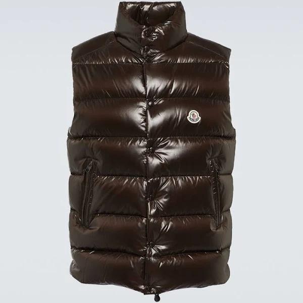 Moncler Men, Tibb down vest, Brown, M, Jackets, Materialmix