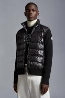 Moncler | Men Ultra-fine Wool & Rainwear Cardigan Black L
