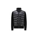 Moncler | Men Ultra-fine Wool & Rainwear Cardigan Black XXL