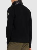 Moncler | Men Ultra-fine Wool & Rainwear Cardigan Black XXL