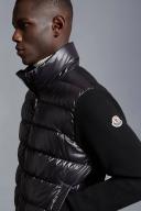 Moncler | Men Ultra-fine Wool & Rainwear Cardigan Black XXL
