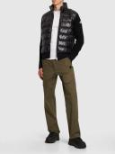 Moncler | Men Ultra-fine Wool & Rainwear Cardigan Black XXL