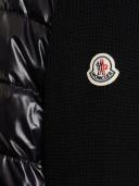 Moncler | Men Ultra-fine Wool & Rainwear Cardigan Black XXL